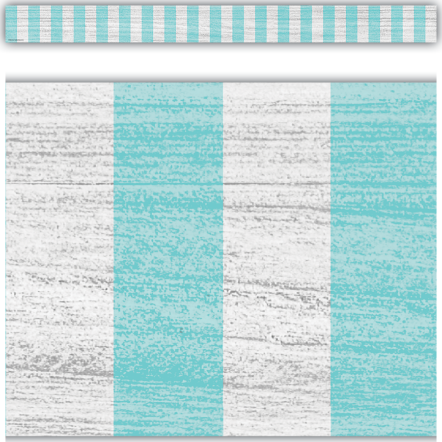 Vintage Blue Stripes Straight Border 3" x 35" 12/pk