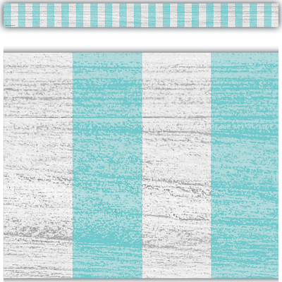 Vintage Blue Stripes Straight Border 3" x 35" 12/pk