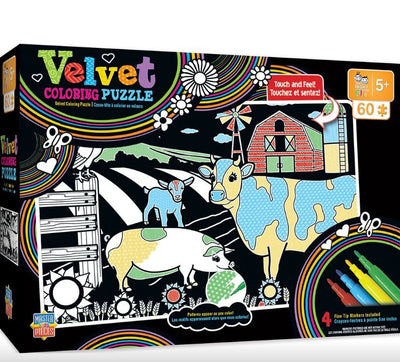 Velvet Coloring Farm 60 Piece Jigsaw Puzzle