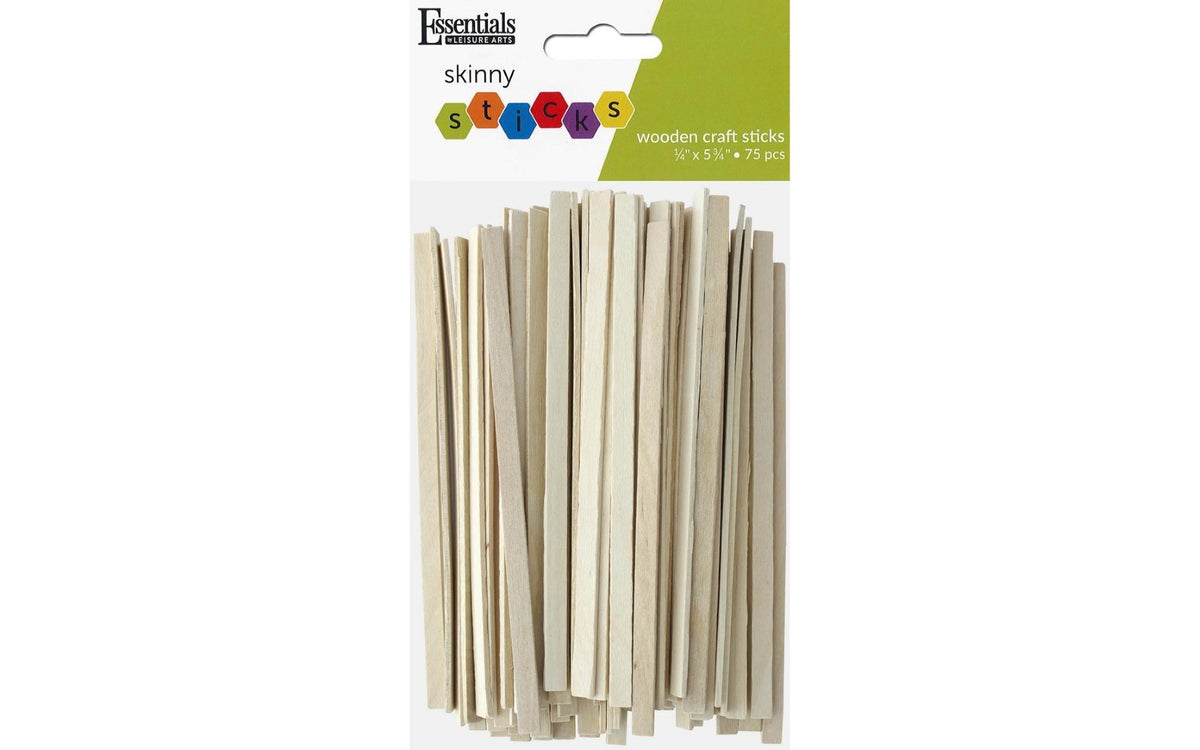 Wooden Craft Sticks .25" x 5.75" 75/pk (Closeout)