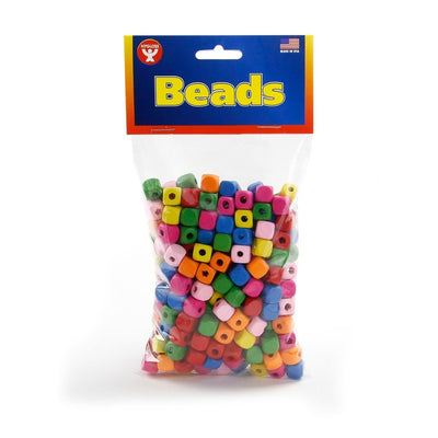 Bright Wooden Cube Beads 250/pk (closeout)