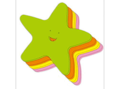 Foam Star Cutout 5.9" 8/pk