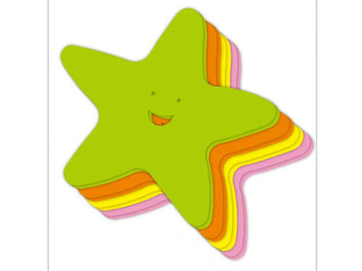 Foam Star Cutout 5.9" 8/pk