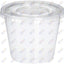 Clear Plastic Cups With Lids 5.5oz (24 Pack)