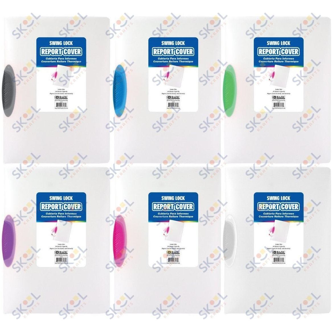 Translucent Swing Lock Report Cover