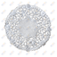 Round Paper Lace Doilies Silver  (4", 12/pk)