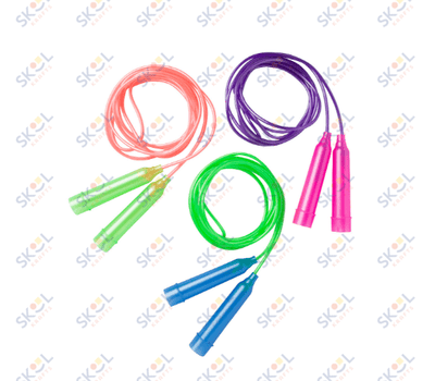 Bright Jump Ropes with Neon Handles 12/pk