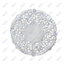Round Paper Lace Doilies Silver  (4", 12/pk)