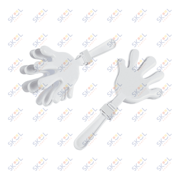 Plastic White Hand Clappers 12/pk