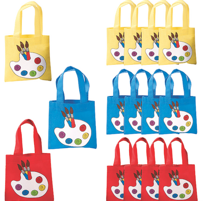 Little Artist Tote Bags 6" x 6" 12/pk