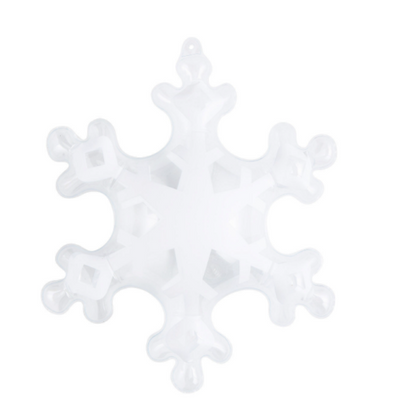 Inflatable Small Snowflakes 12/pk 10 1/2" x 4" x 11 3/4"