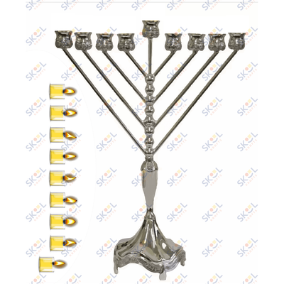 Menorah Centerpiece Laminated (Not cut out) (Chabad)