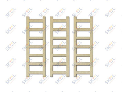 Wood Ladders 3" 3/pk