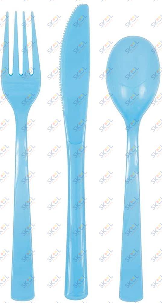 Cutlery Assortment 48/pk (light blue)