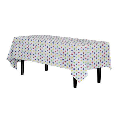 Multi Colored Polka Dot Table Cover