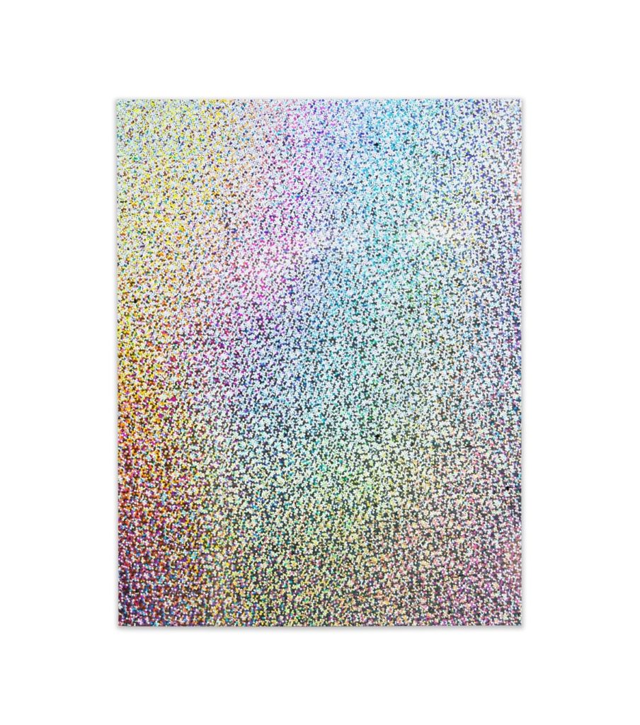 Holographic Poster Board 20" x 26" 1 Sheet Silver Sparkle