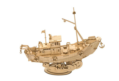 3D Wooden Puzzle Fishing Ship