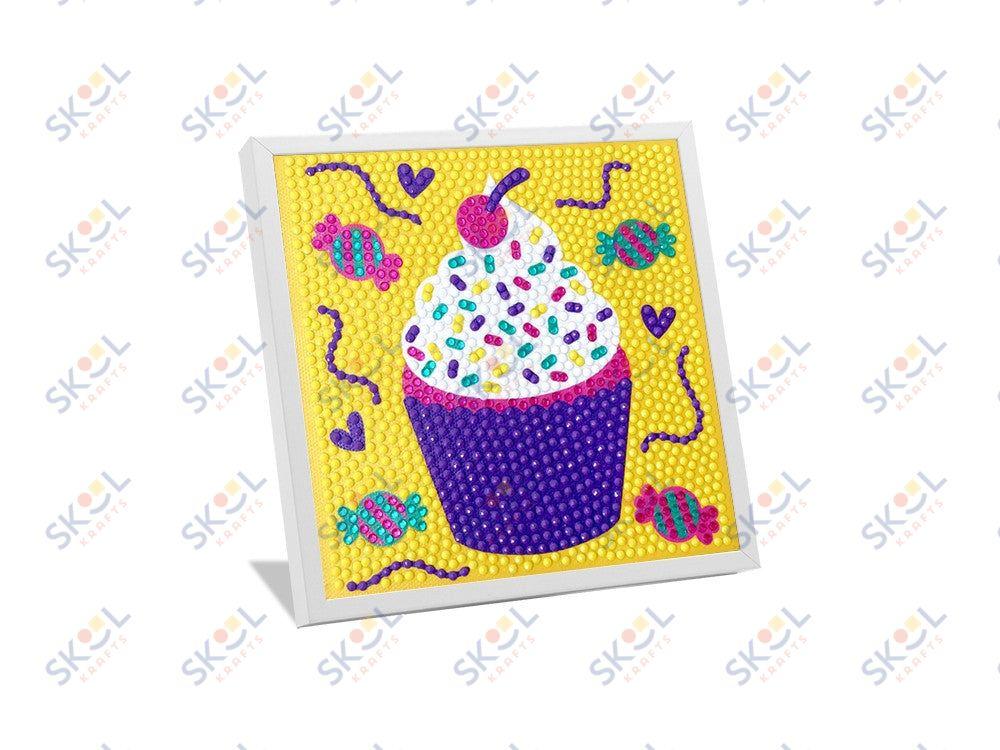 Diamond Cupcake Canvas Kit 5.7" x 5.7"