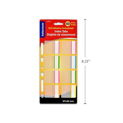 Self Adhesive Index Tabs 40/pk