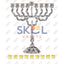 Menorah Centerpiece Laminated (Not cut out) (Chabad)