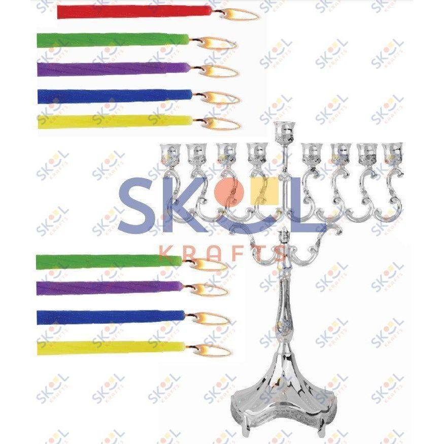 Menorah Centerpiece Laminated (Not cut out) (Chabad)