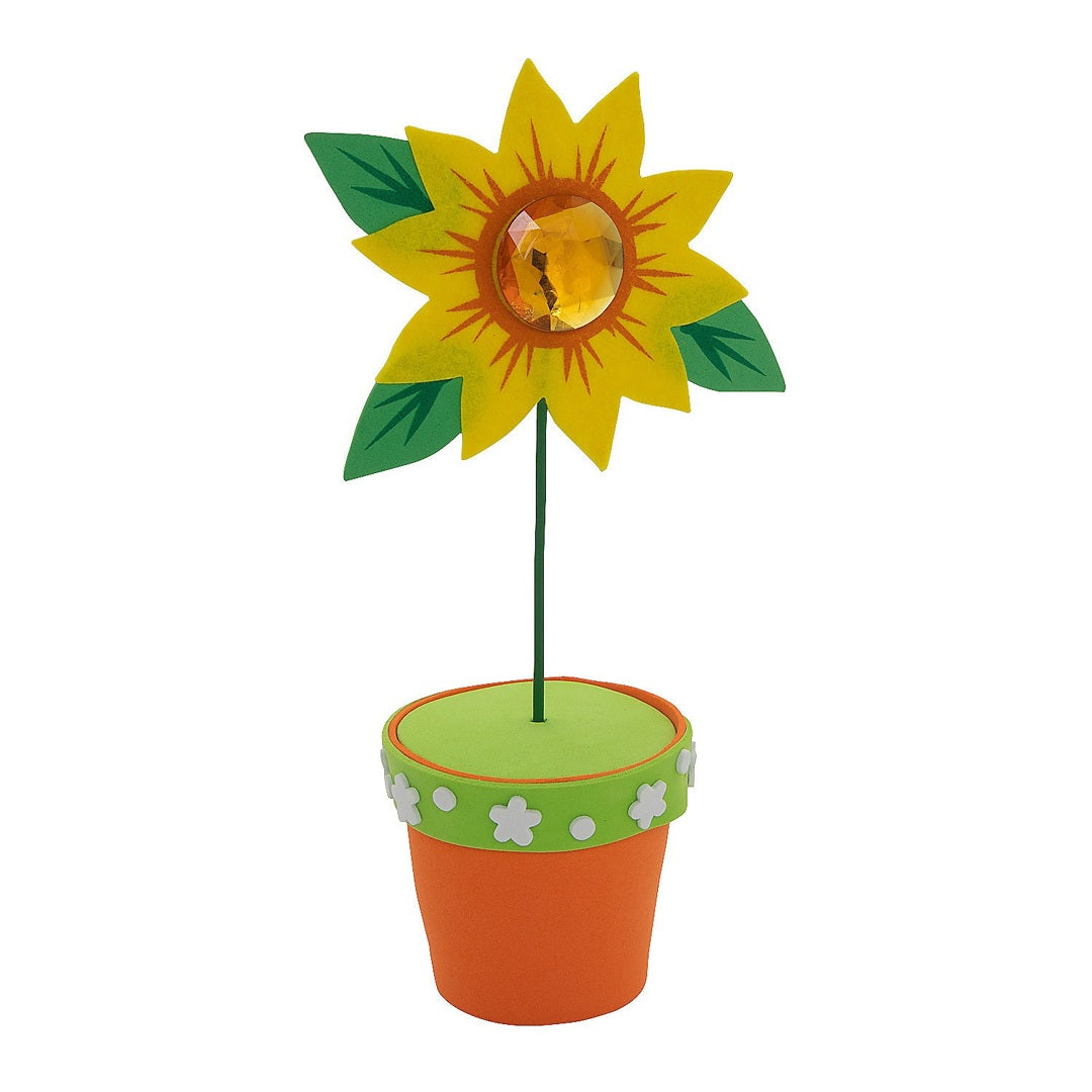 Sunflower Flower Pot Craft Kit 6/pk