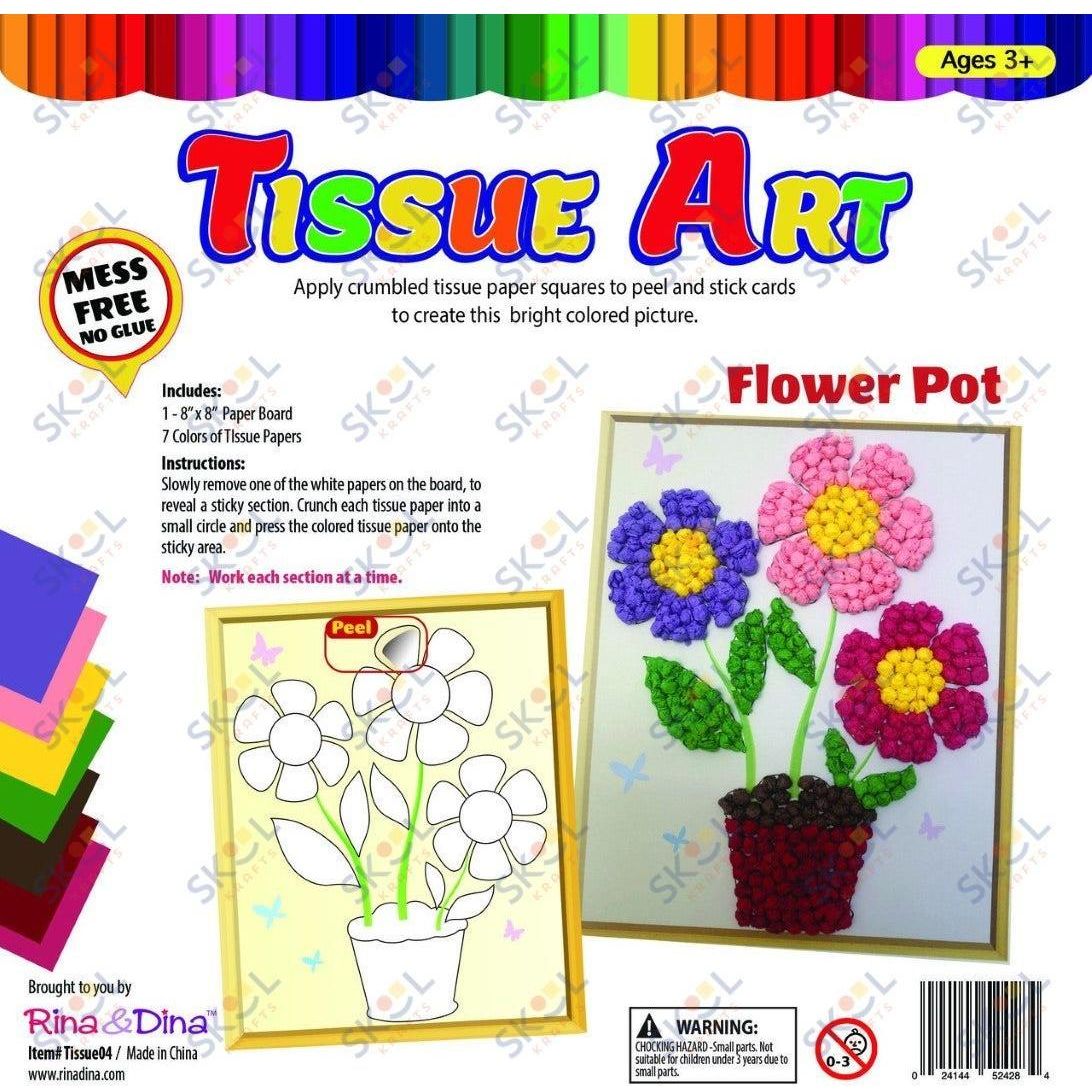 Tissue Art Flowers