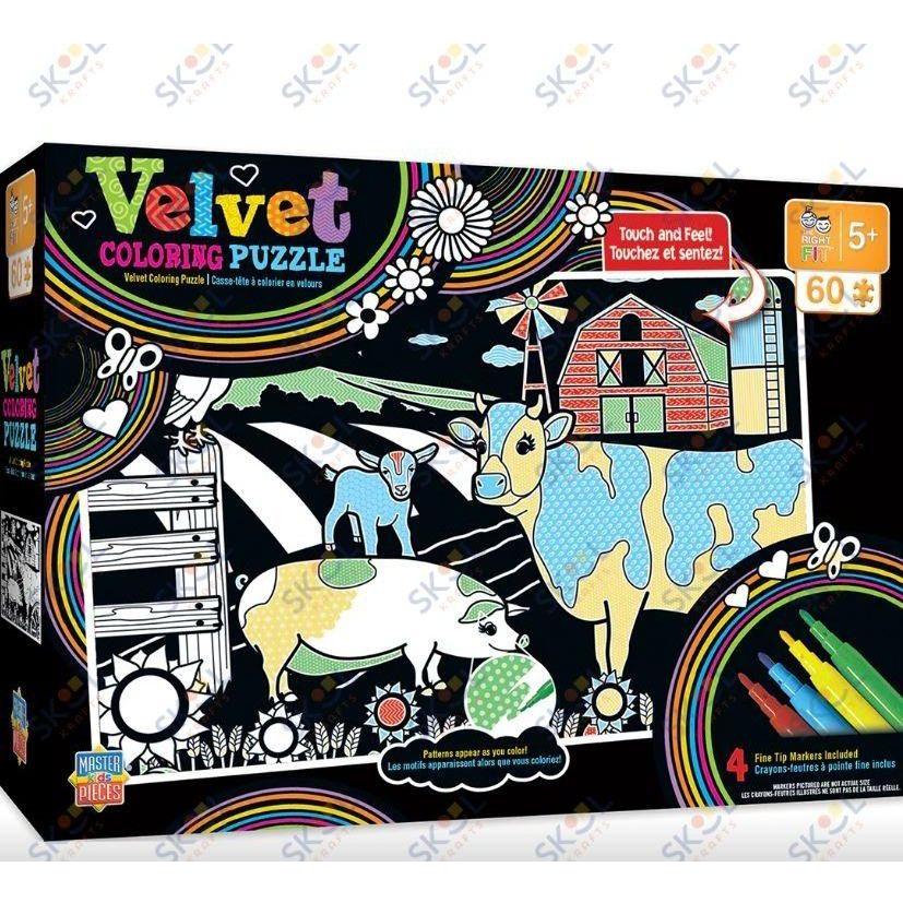 Velvet Coloring Farm 60 Piece Jigsaw Puzzle
