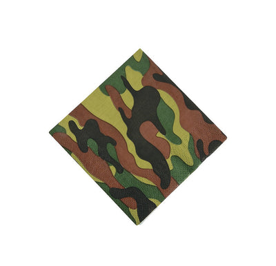Party Camouflage Beverage Napkins 10" - 16 Pc.