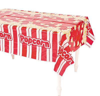 red and white stripes Popcorn Tablecloth 54" x 108 - 1 Pc.