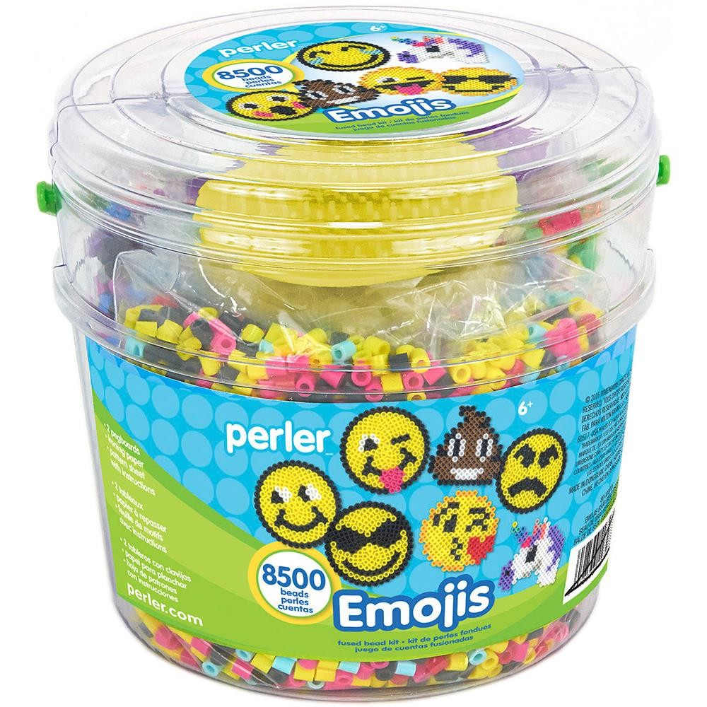 Perler Fused Bead Emoji Bucket Kit 8500/pk