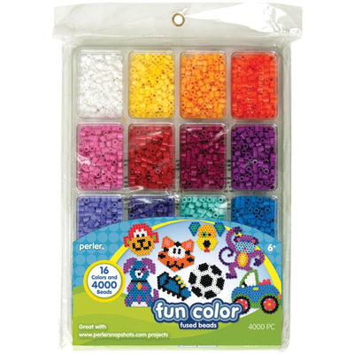 Perler Fused Bead Tray Fun Color 4,000/Pkg