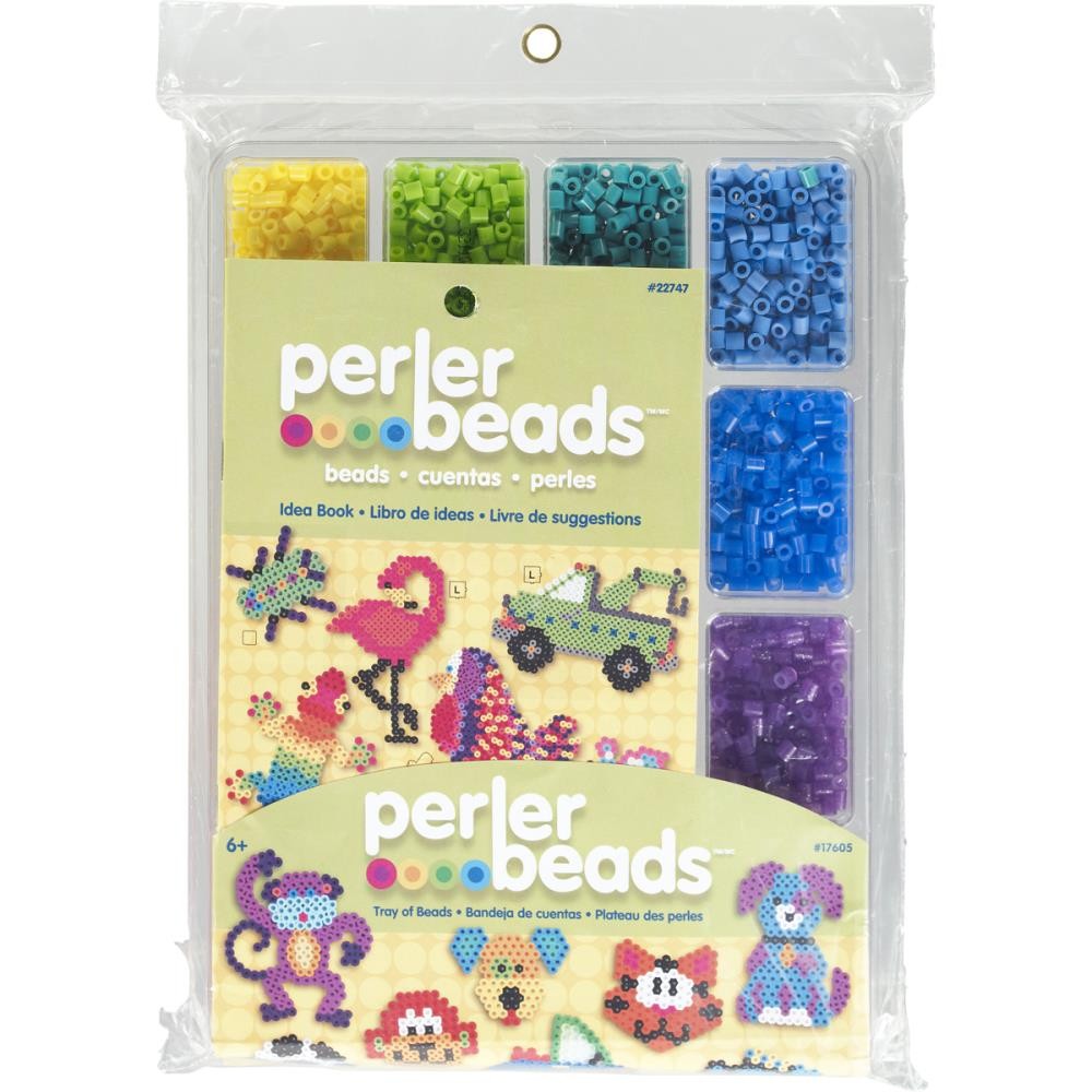 Perler Fused Bead Tray With Idea Book 4,000/Pkg