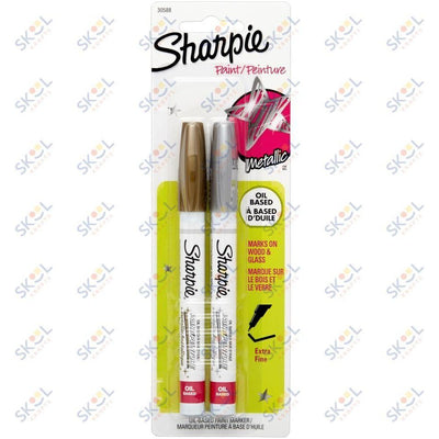 Extra Fine Oil-Based Paint Markers 2/Pkg Gold/Silver