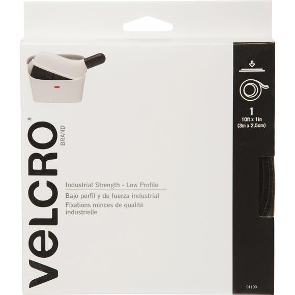 Velcro Strip Black 1"x 10ft