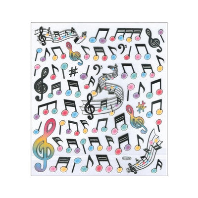 Modern Musical Note Scrapbook Stickers