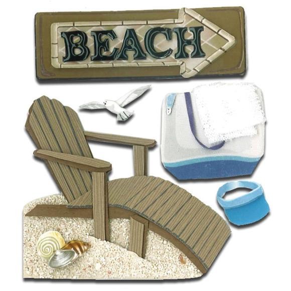 Beach Scrapbook Stickers