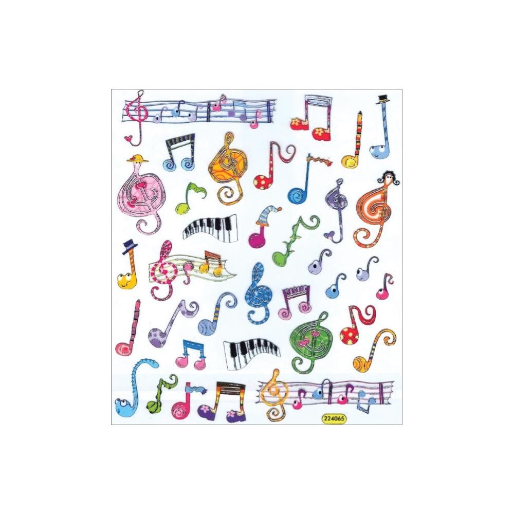 Exciting Musical Note Scrapbook Stickers