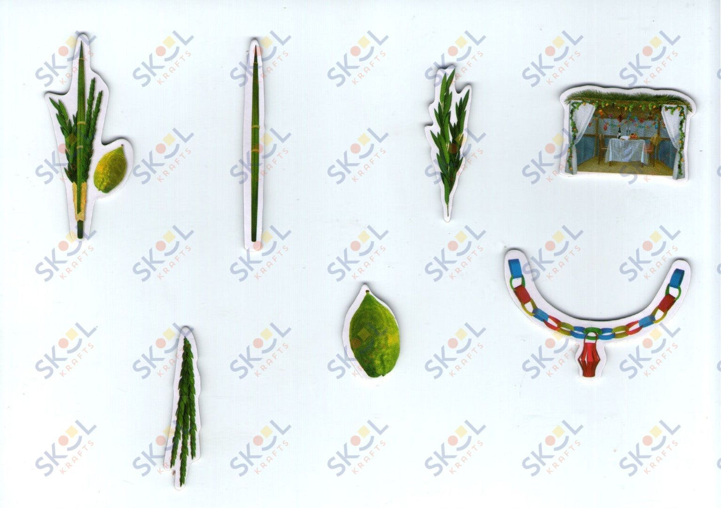 Sukkot Symbols Self-adhesive 3d Foam Stickers