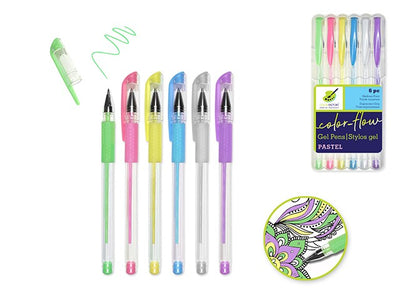 Gel Pen Premium Pastel Colors 6/pk