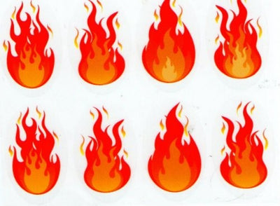 Bonfire Flame Sticker 10/sheets