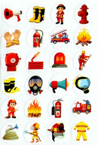 Firefighters Sticker 10/Sheets