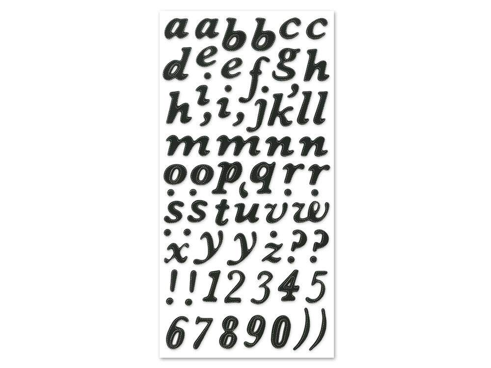Paper Alphabet stickers (Black)