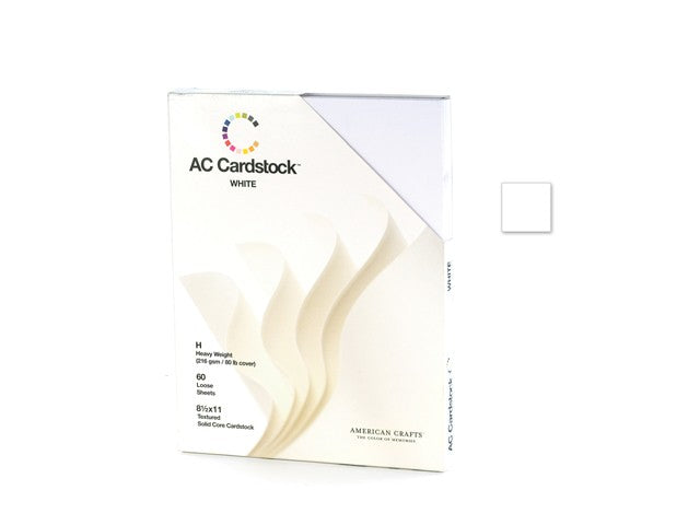 Scrapbook Cardstock 8.5"x11" White 60 sheets