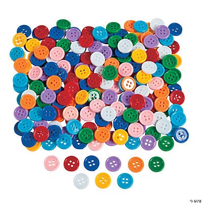 Self adhesive plastic buttons 1lb 5/8"