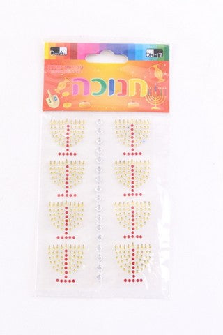 Diamond Crystal Menoirah Stickers