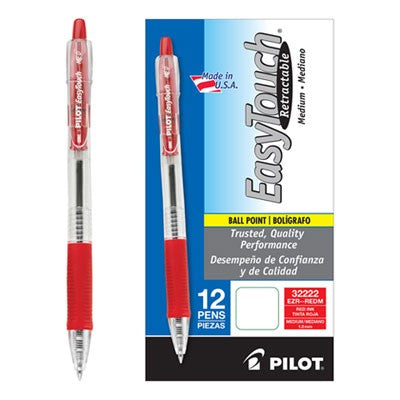 EasyTouch Retractable Medium Point Pen 12/pk