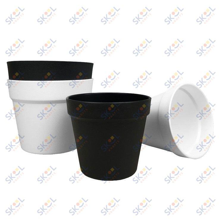 Flower Pot 1 pc (White, 3")