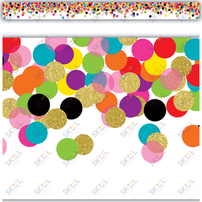 Confetti Straight Border 3'' x 35'' 12/pk