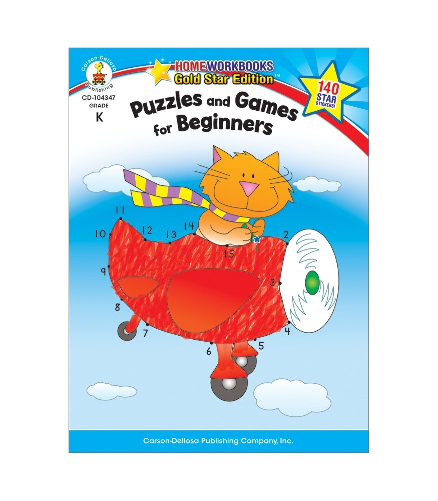 Puzzles and Games for Beginners Activity Book
